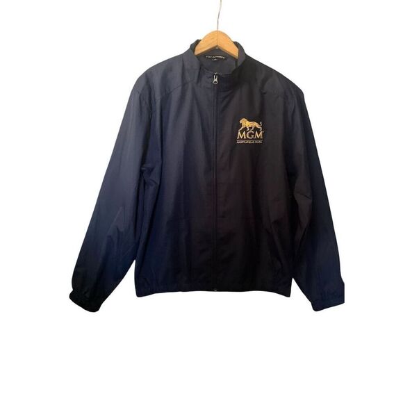 Sport-Tek Blue V-Neck Windbreaker Jacket Teens Size M Casual Sports - Picture 2 of 9